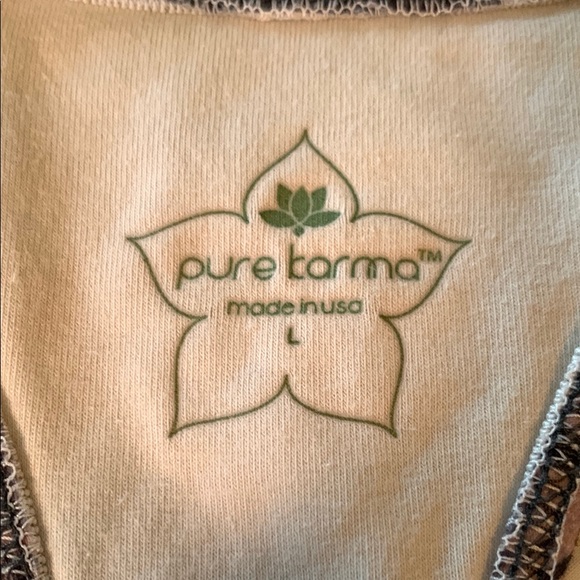 Pure Karma Gray & Purple Patterned Women’s Yoga Practice Activewear Tank Top - Picture 2 of 6